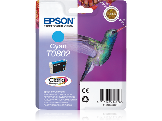 T0802 Cyan Ink Cartridge